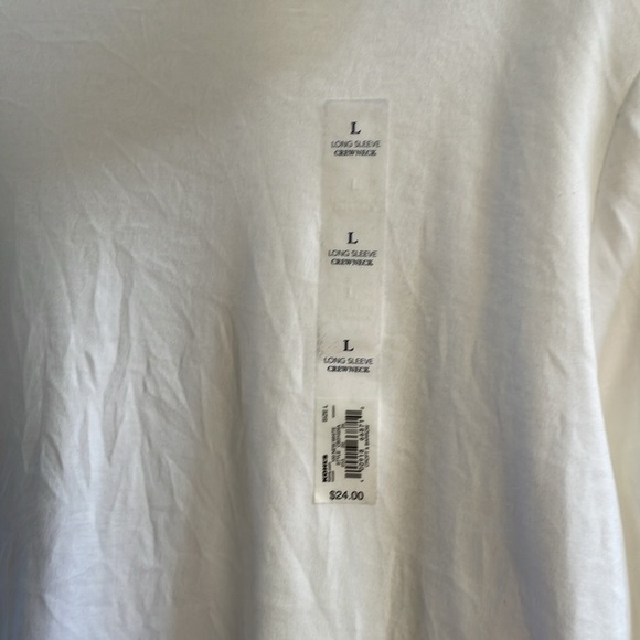NWT Croft and barrow long sleeve white T-shirt new with tags size large - Picture 4 of 5
